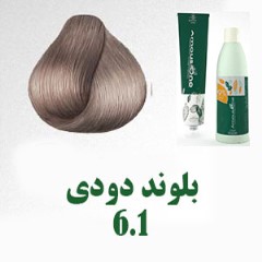 کیت رنگ موی گیاهی آموس وان، رنگ بلوند دودی	