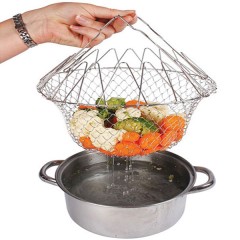 سبد سرخ کردن و آبکشی استیل Chef Basket