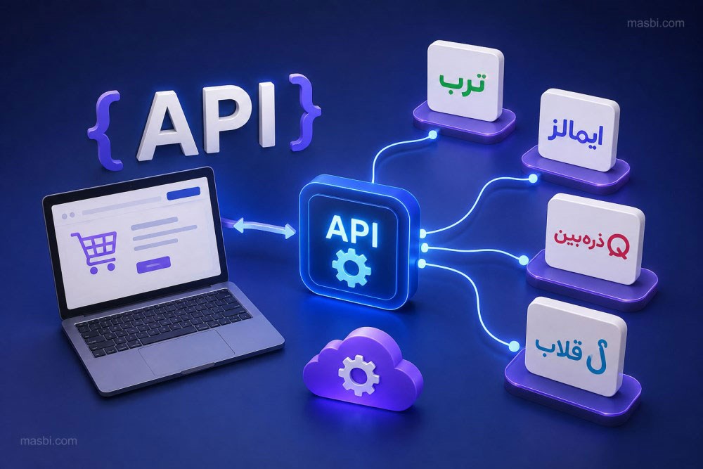 پیاده‌سازی API برای اتصال سایت به فروشگاه‌های مقایسه قیمت (ترب، ایمالز، ذره بین، قلاب و ...)