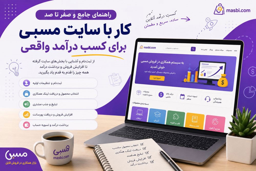 راهنمای جامع و صفر تا صد کار با سایت مسبی برای کسب درآمد واقعی